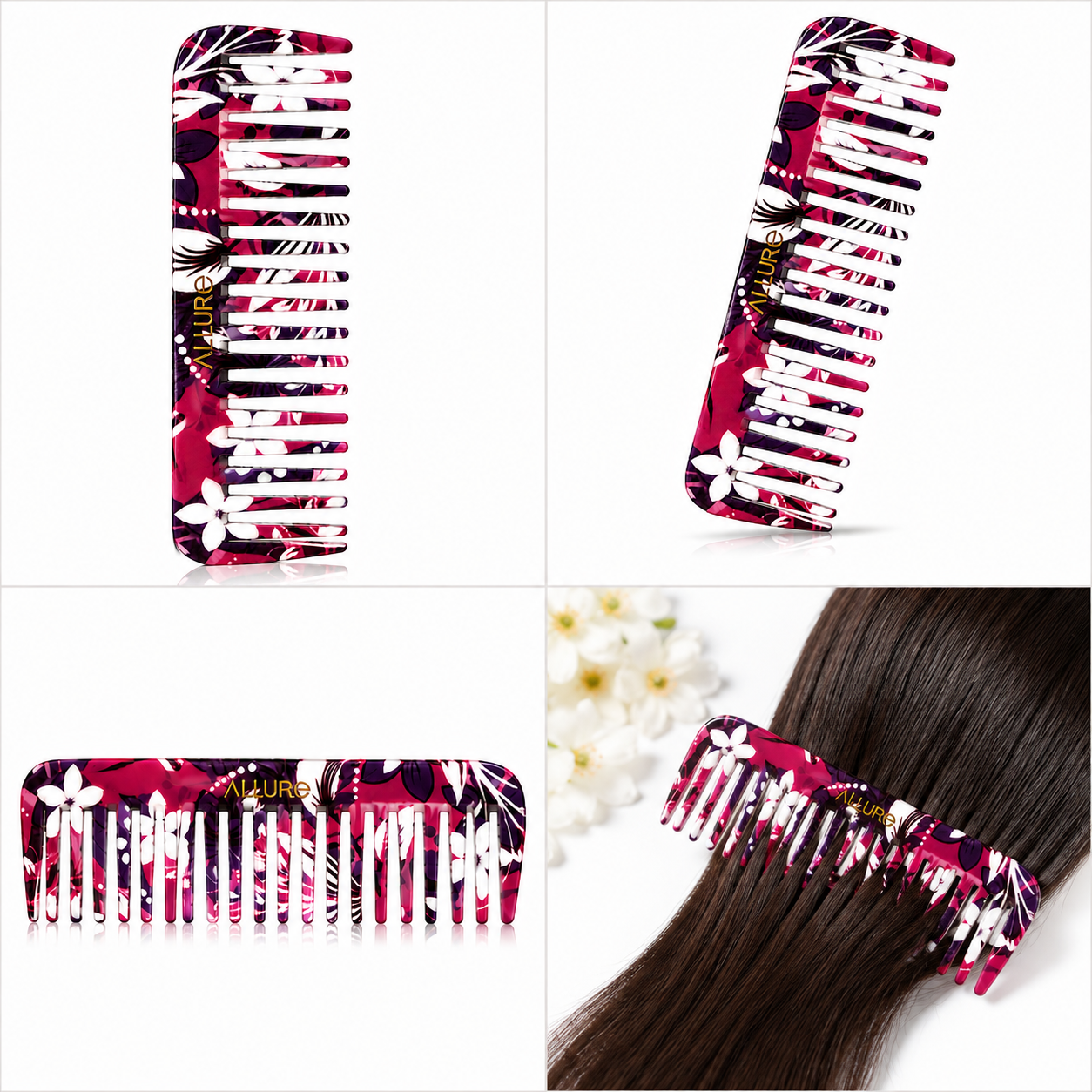 Allure Hair Scalp Massager Comb for Shampoo & Deep Cleaning-(S-05)