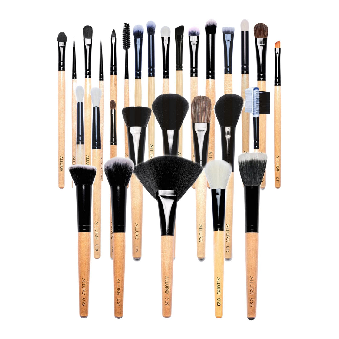 Allure Makeup Brush Set (pack Of 29 Brushes)