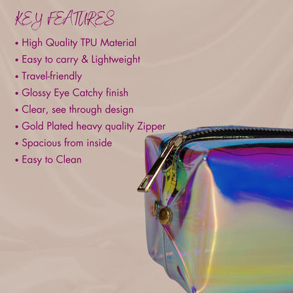 Allure Holographic Cosmetic Pouch