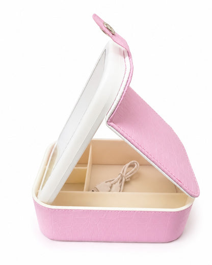 Allure Compact Makeup Mirror – Adjustable Travel Mirror with Led Light