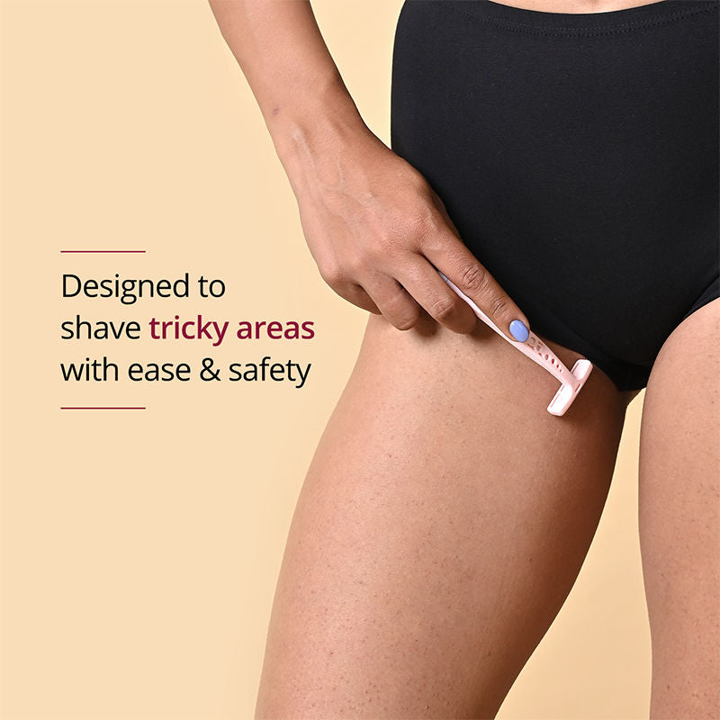 Carmesi Bikini Razor for Women - For Irritation-Free Shaving of Bikini Line - No Cuts - Pack of 1