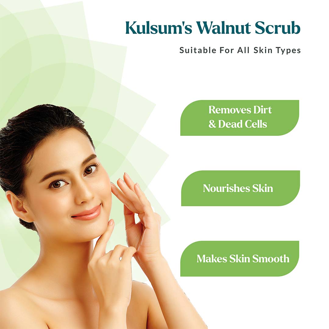 Kulsum's kayakalp Walnut Face Scrub (200gm)