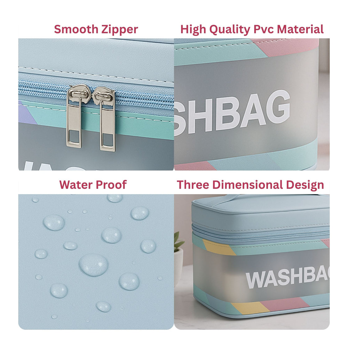 Allure Travel Essentials Wash Bag - Blue