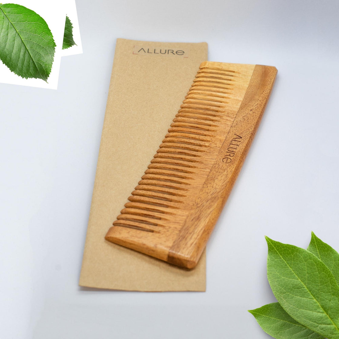 Allure Neem Wood Detangle Hair Comb (CD-01)