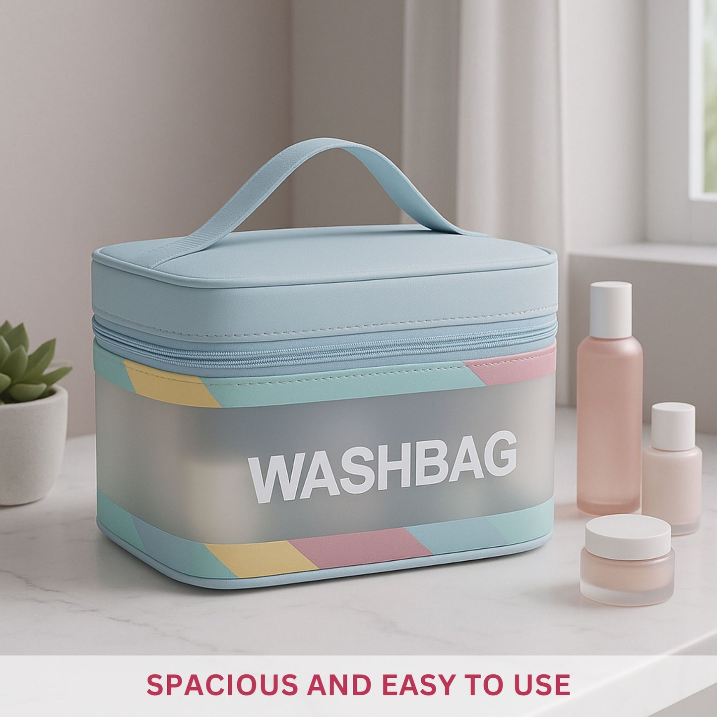 Allure Travel Essentials Wash Bag - Blue