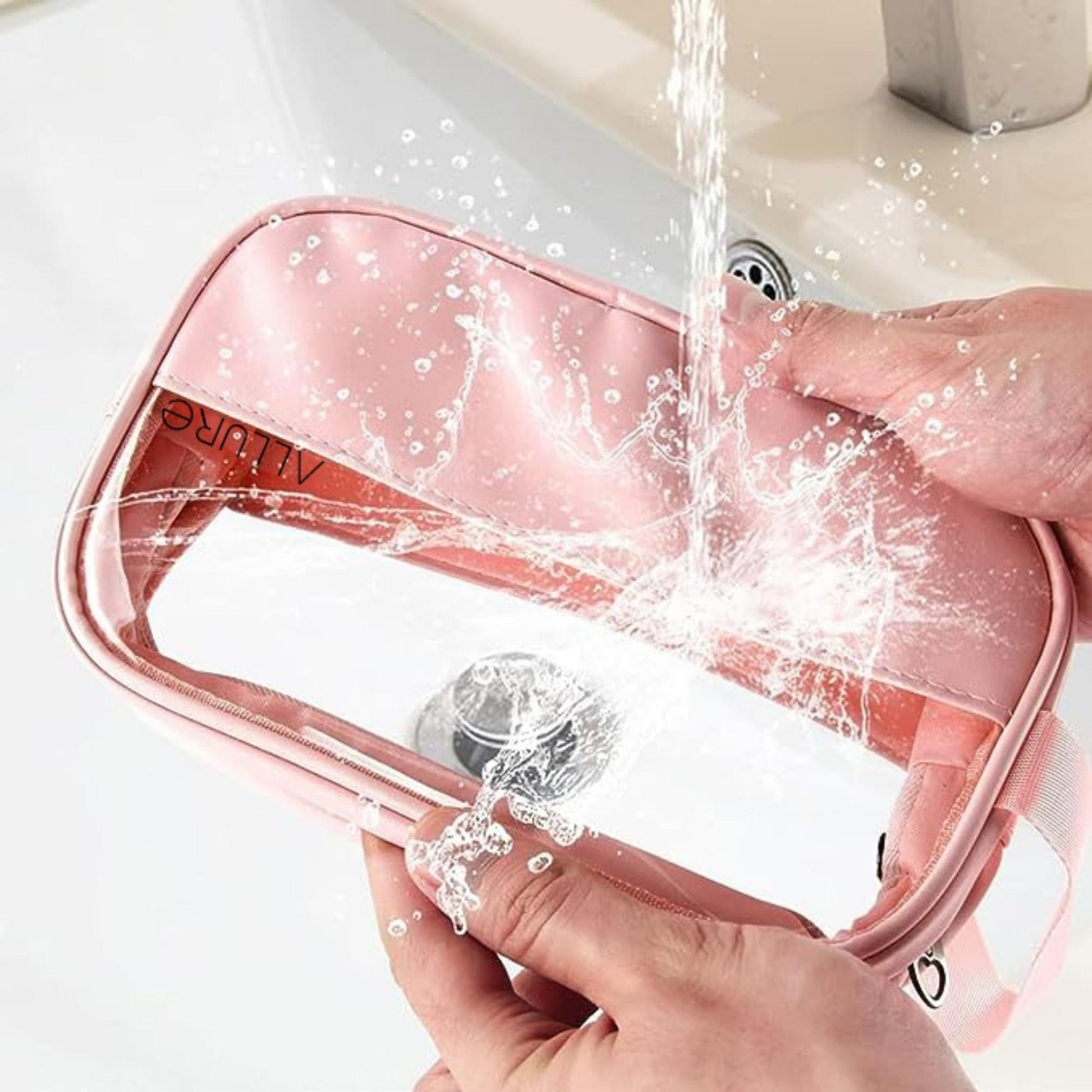 Allure Pack of 3 Toiletry Bag Pink