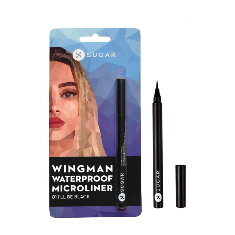 Sugar Wingman Waterproof Microliner - 01 I'll Be Black(1.6ml)