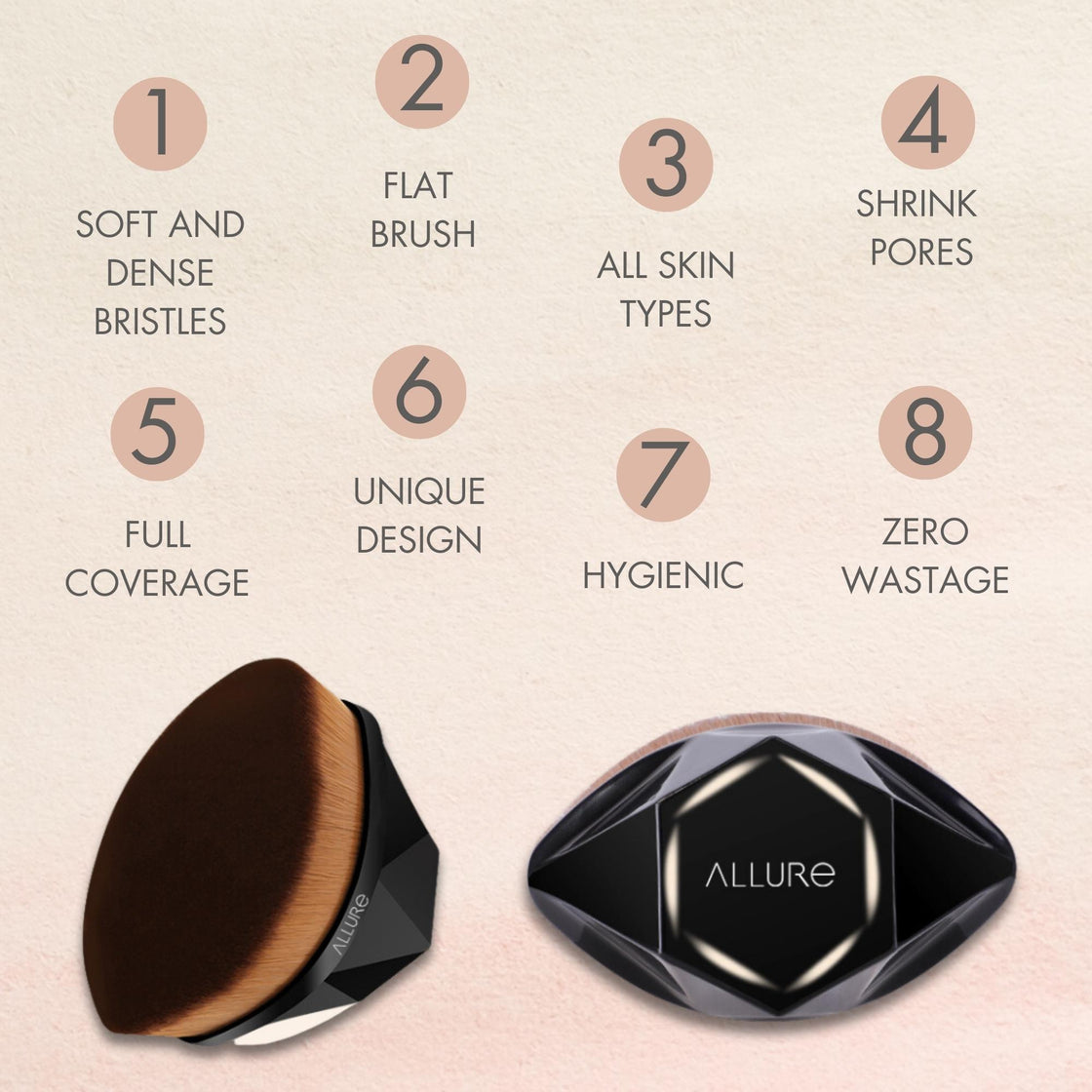 Allure Foundation Brush - Black