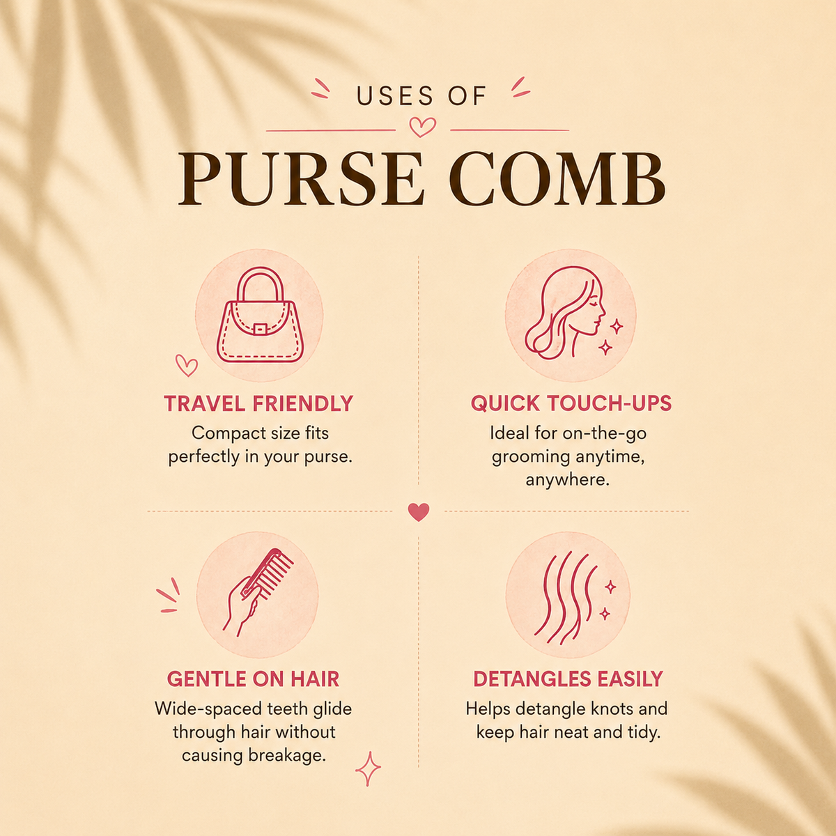 Allure 3D Compact Hair Comb for Easy Styling & Grooming -02