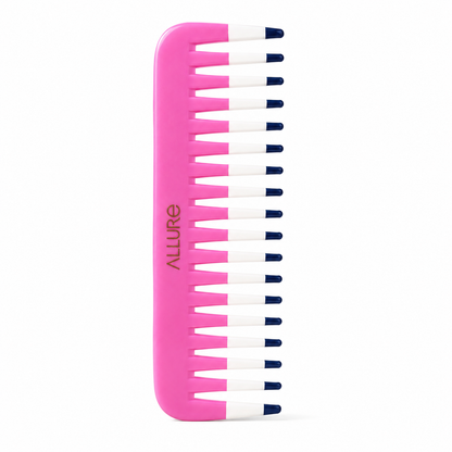 Allure Triple Tip Hair Styling Comb for Parting – Pink