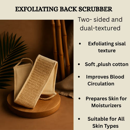 Allure Back & Body Loofah Scrubber For Bathing