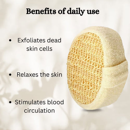 Allure Exfoliating Bath Loofah Pad Gentle Body Scrubber For Men & Women