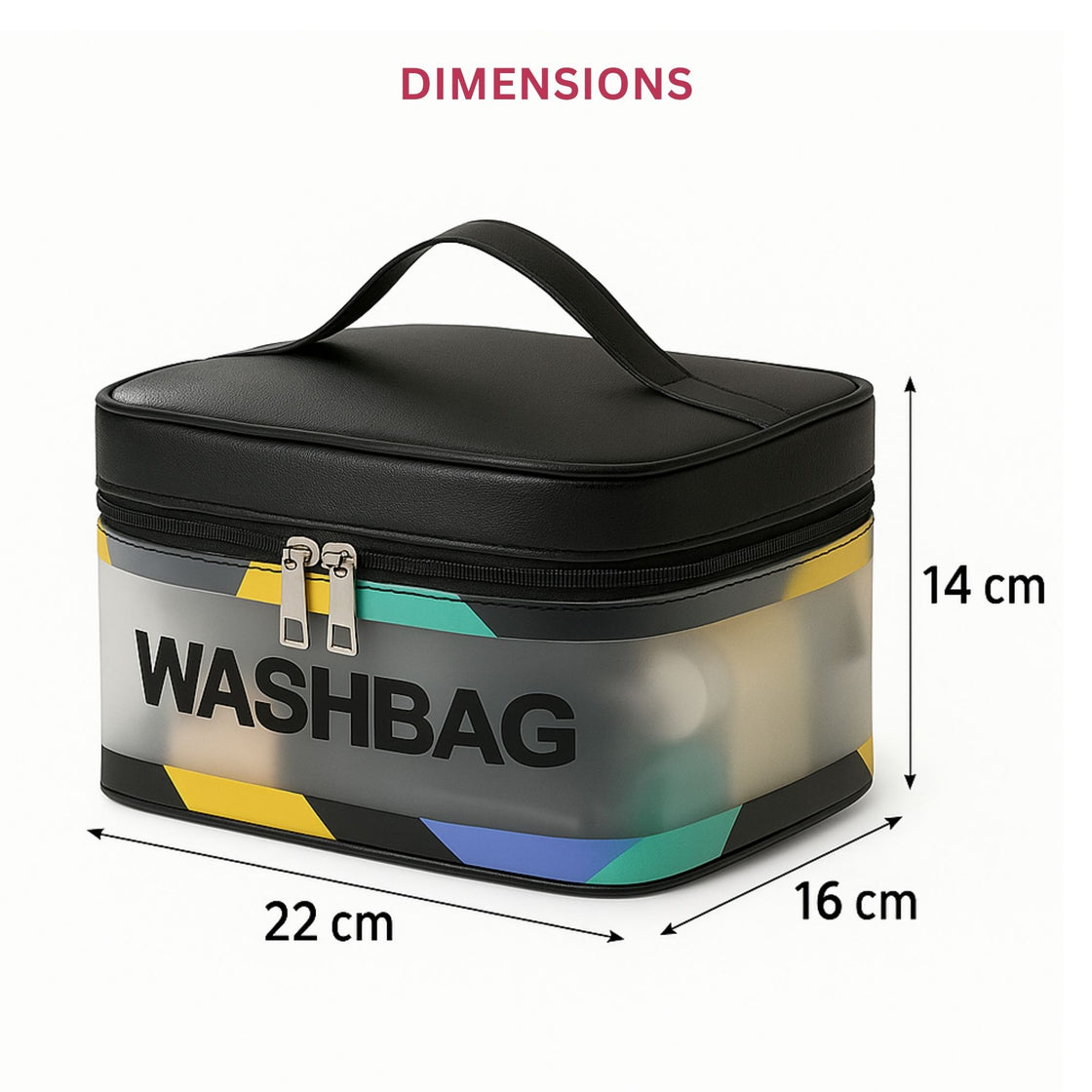 Allure Travel Essentials Wash Bag - Black