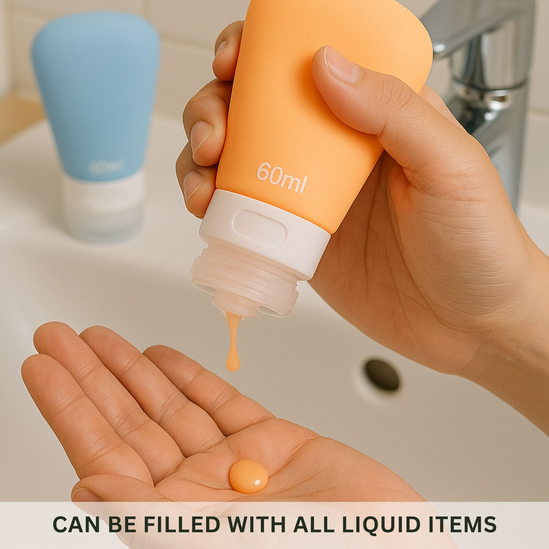 Allure Leak-Proof Silicone Travel Bottle - Pack Of 4