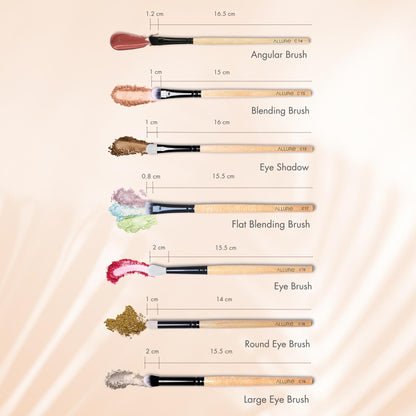 Allure Makeup Brush Set (pack Of 19 Brushes)