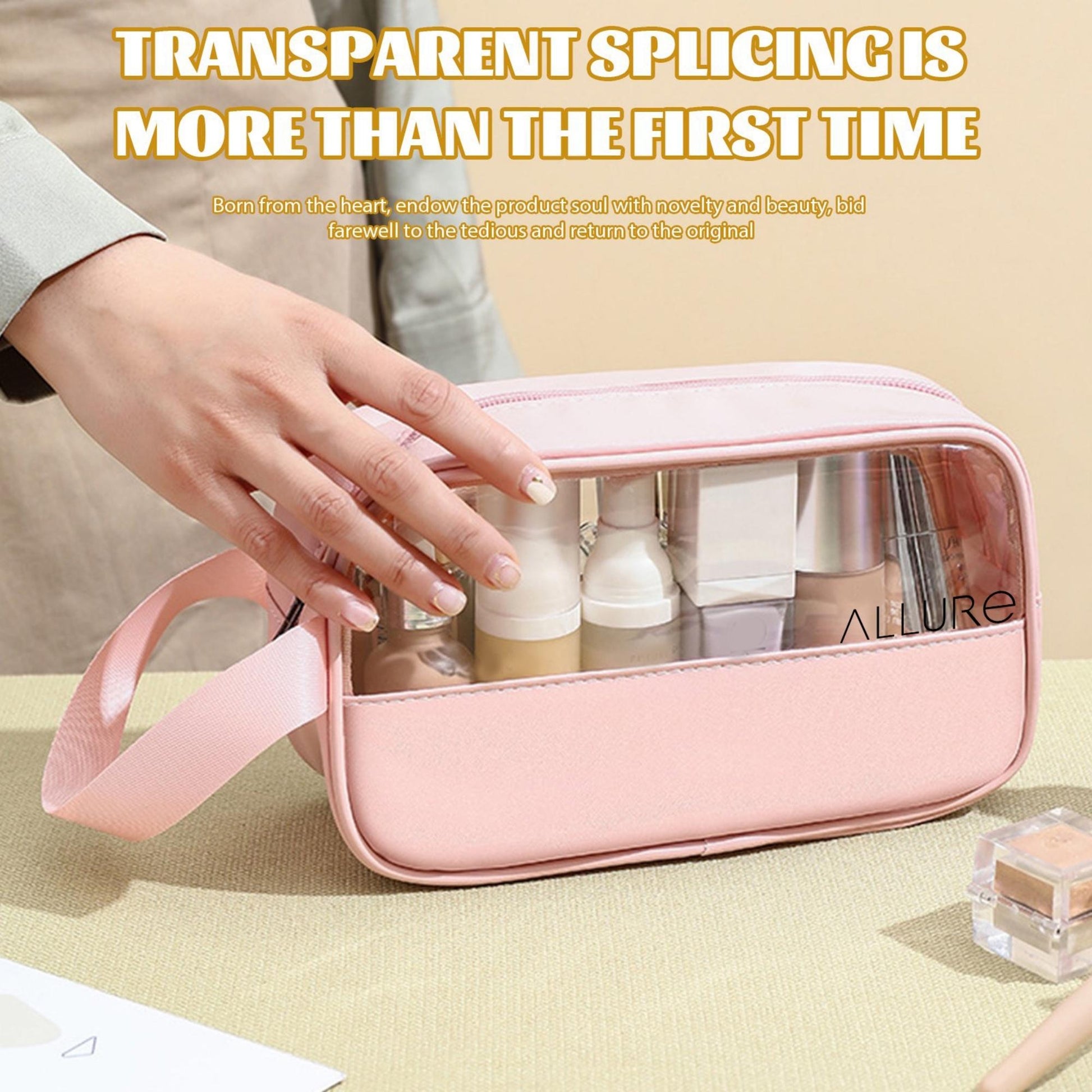 Allure Toiletry Bag Small Pink
