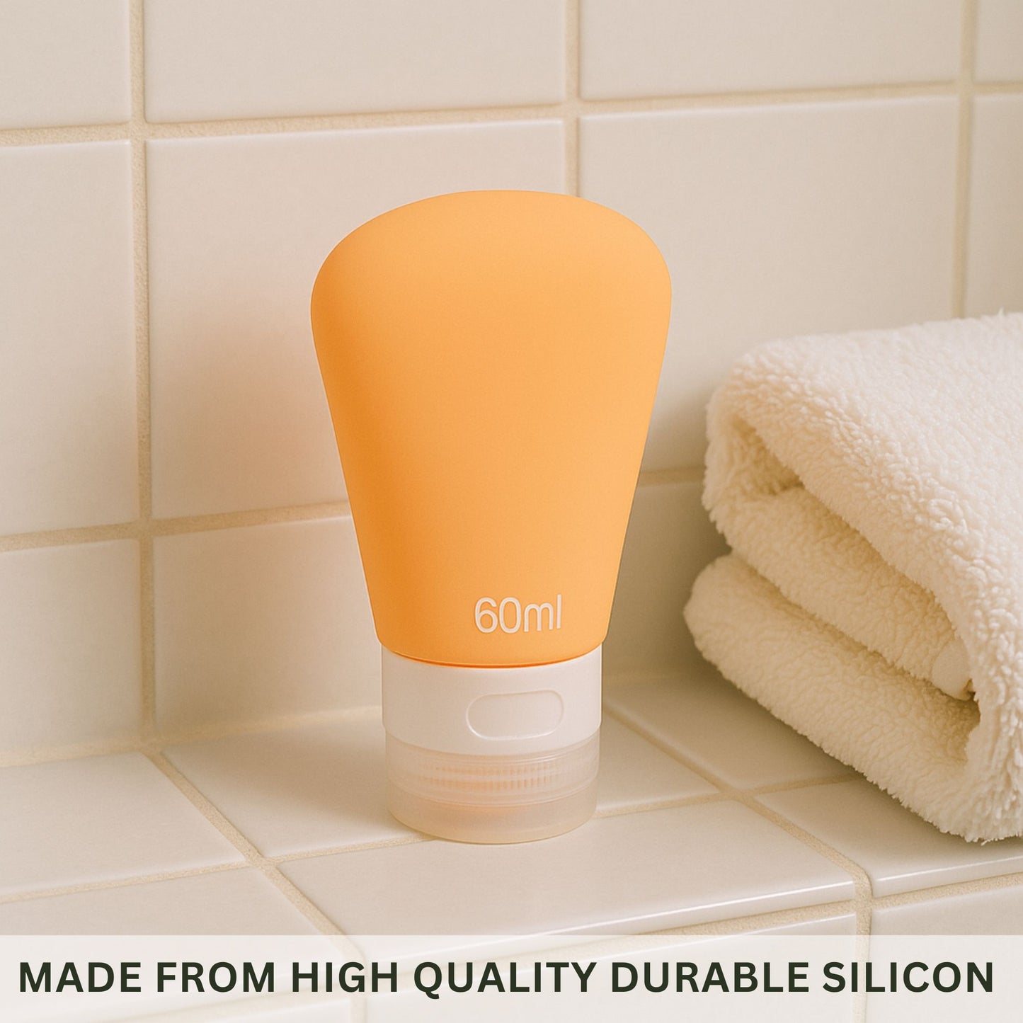 Allure Leak-Proof Silicone Travel Bottle - Pack Of 4