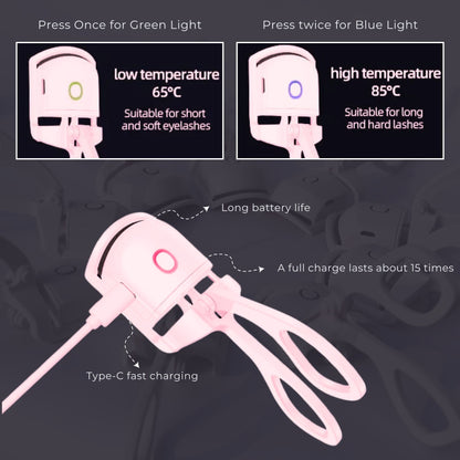 Allure Heated Electric Eyeleshes Curler - Pink