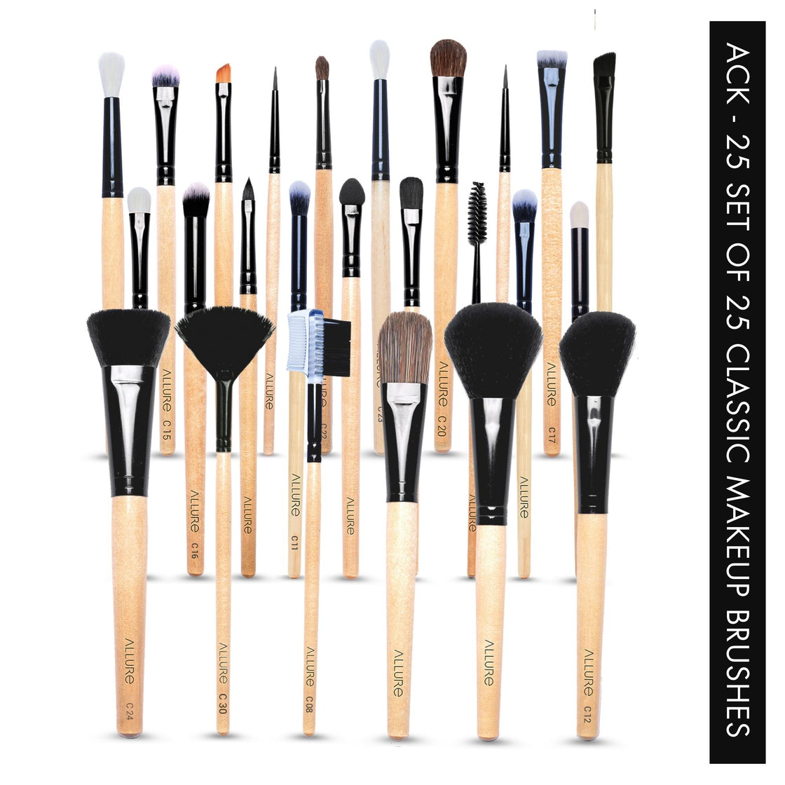 Allure Classic Makeup Brushes Pack Of 25  ( ACK-25 )