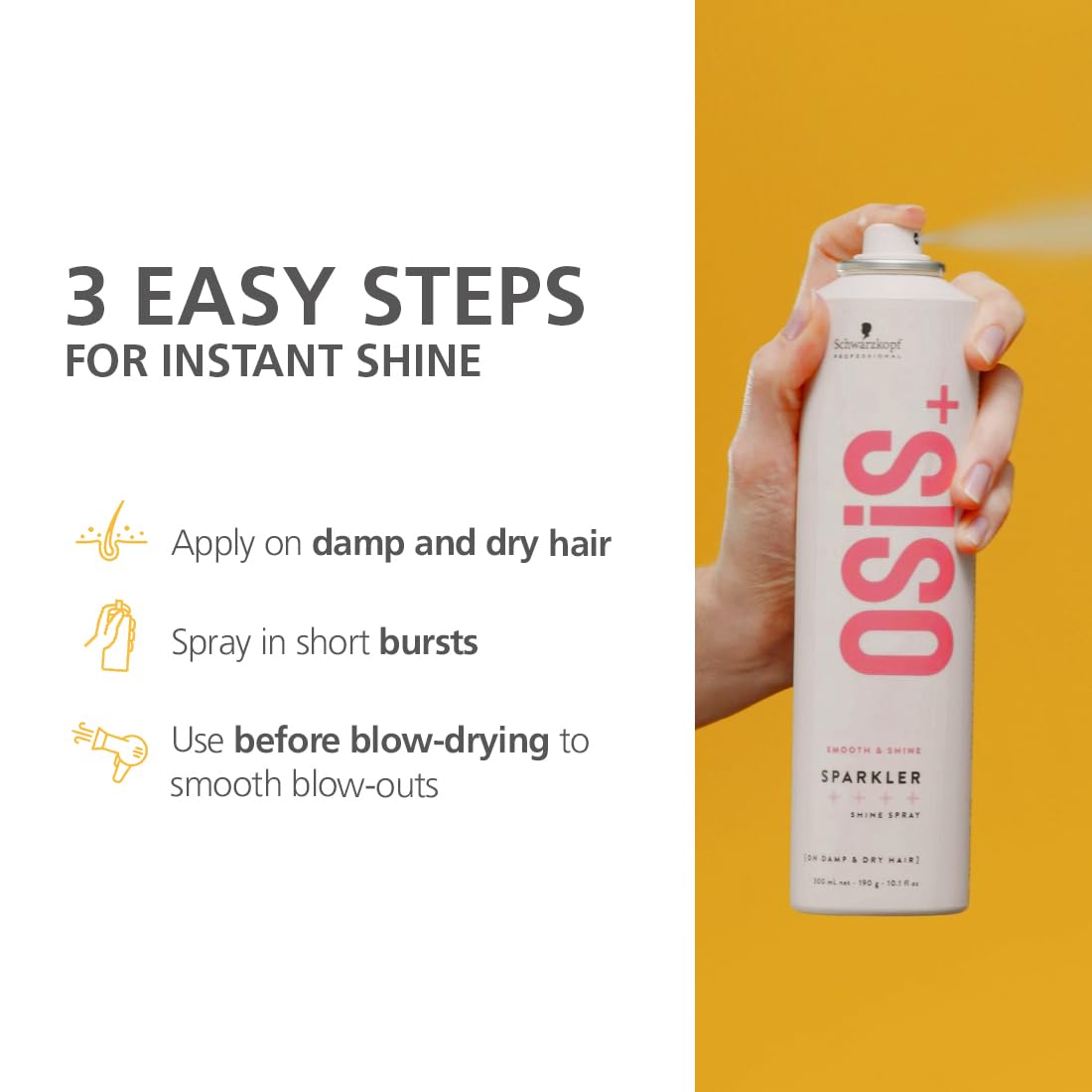 Schwarzkopf Professional Osis+ Sparkler Shine Spray(300ml)