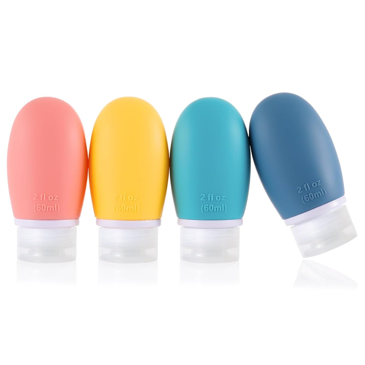 Allure Leak-Proof Silicone Travel Bottle - Pack Of 4