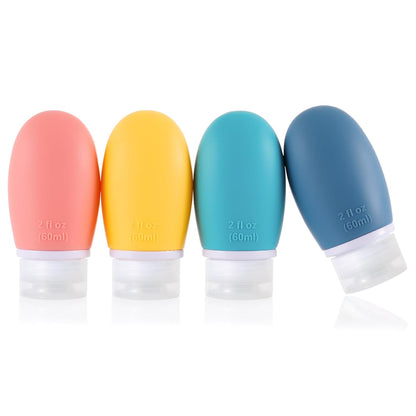 Allure Leak-Proof Silicone Travel Bottle - Pack Of 4