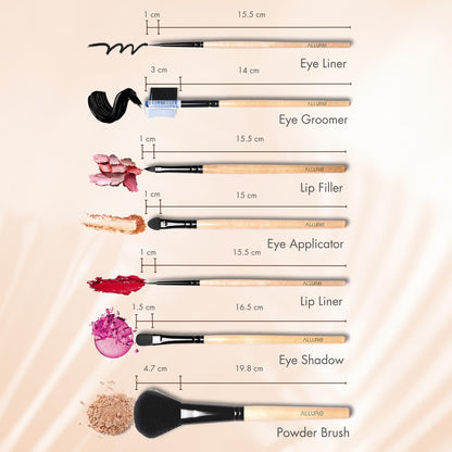 Allure Makeup Brush Set (Pack Of 25 Brushes)