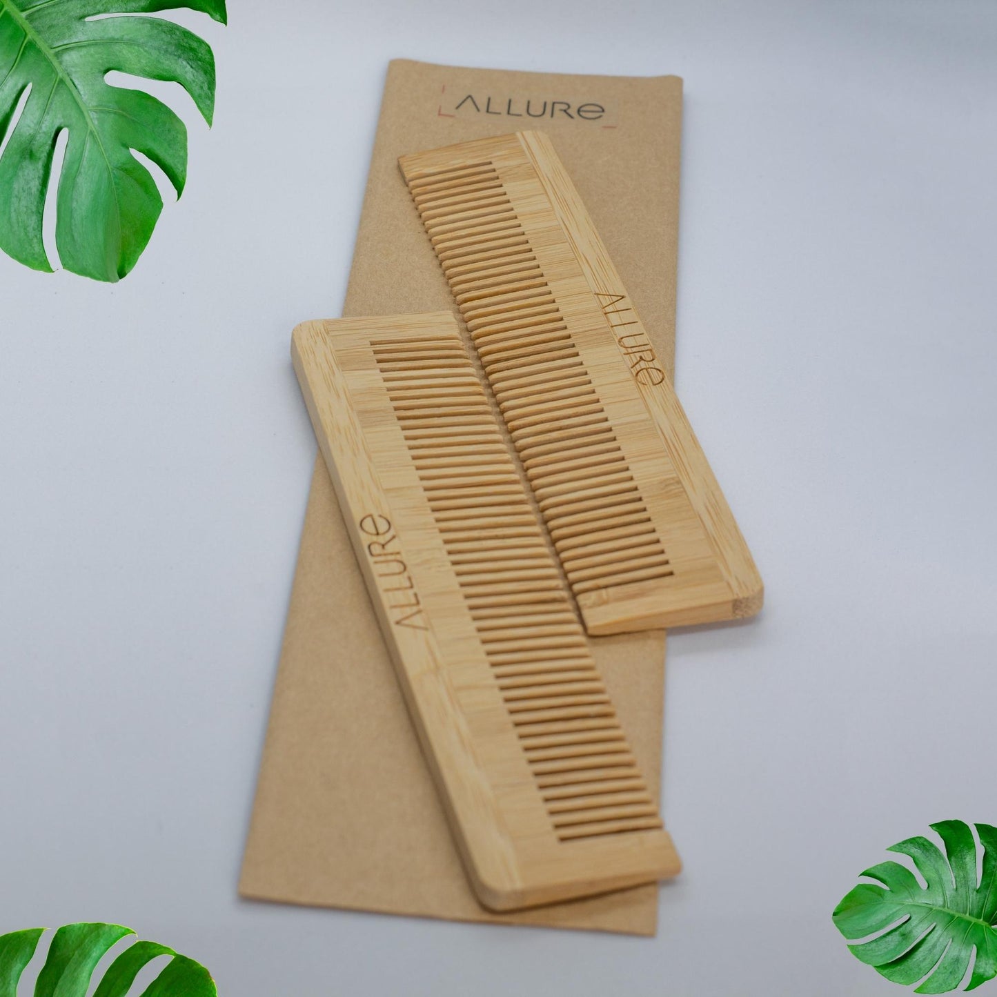 Allure Wooden Neem Comb CB-01 - Pack of 2