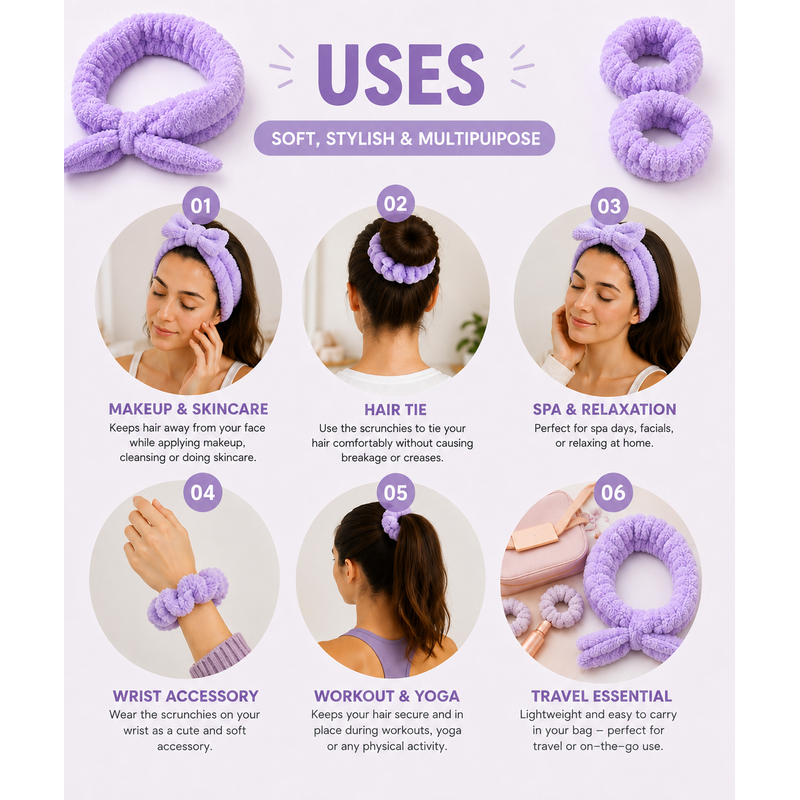 Allure Bandana & Hair Scrunchies for Women