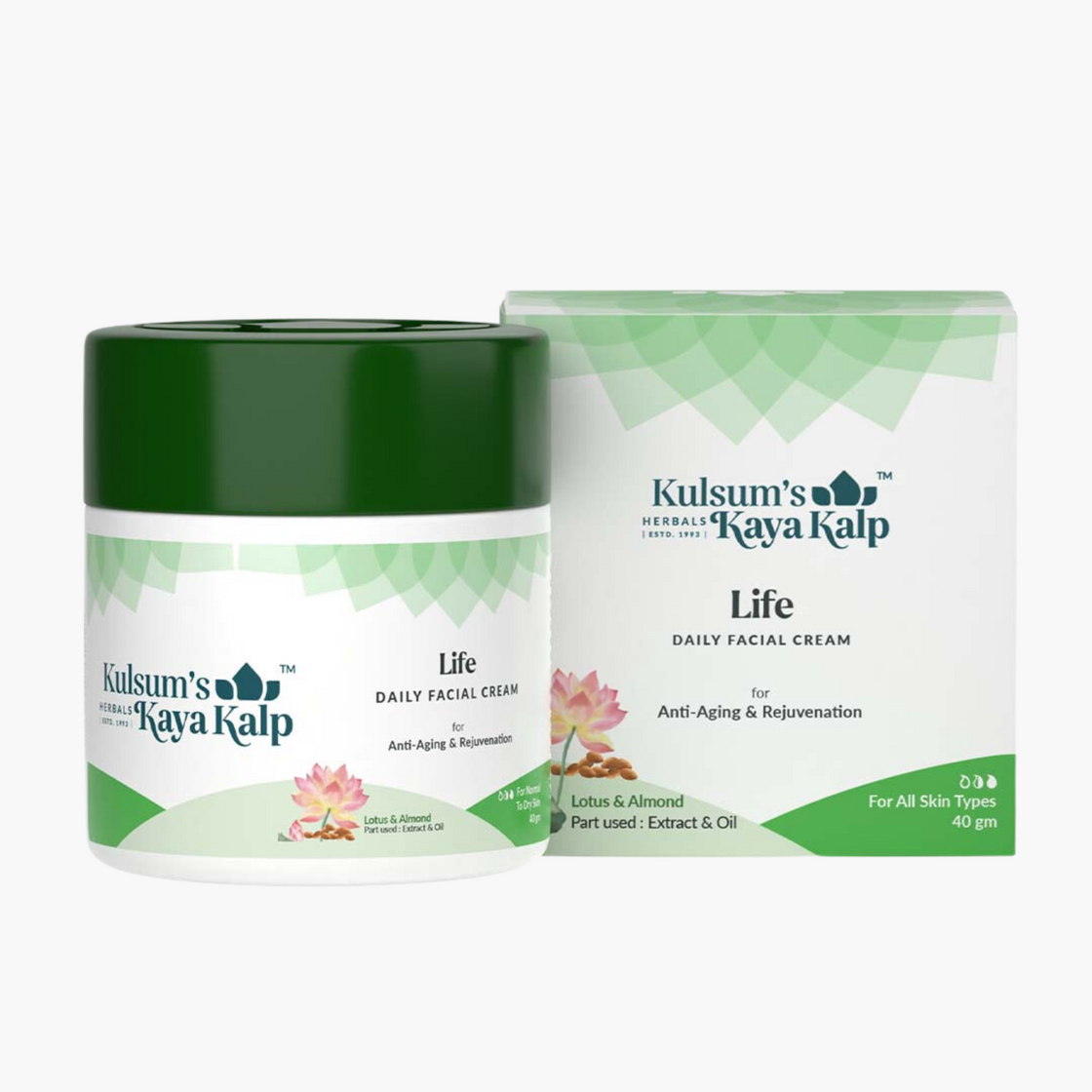 Kulsum's kayakalp Daily Life Facial Cream (200gm)