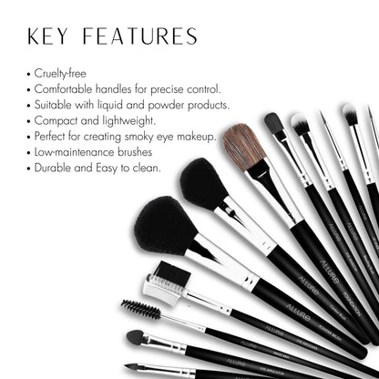 Allure Makeup Brush Set ( Pack of 12 ) MBS 12