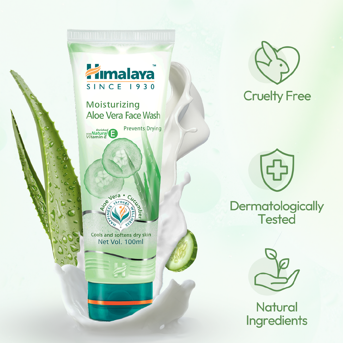 Himalaya Moisturizing Aloe Vera Face Wash (100ML)