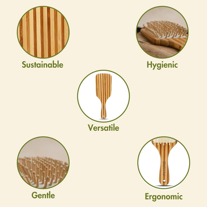 Allure Bamboo Paddle Hair Brush