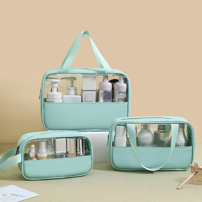 Allure Pack of 3 Toiletry Bag Green