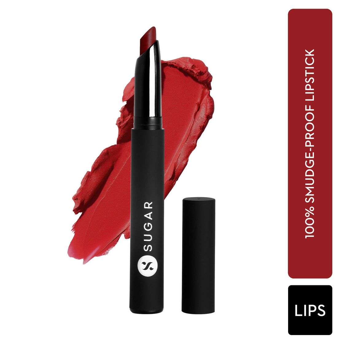SUGAR Matte Attack Transferproof Lipstick - 06 Spring Crimson (Crimson Red) (2g)