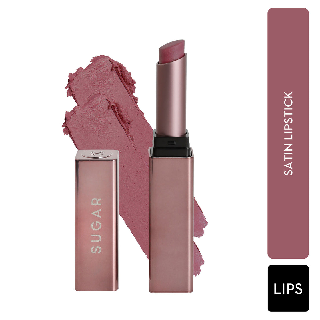 SUGAR Mettle Satin Lipstick - 10 Diana (Peachy Pink) (2.2g)