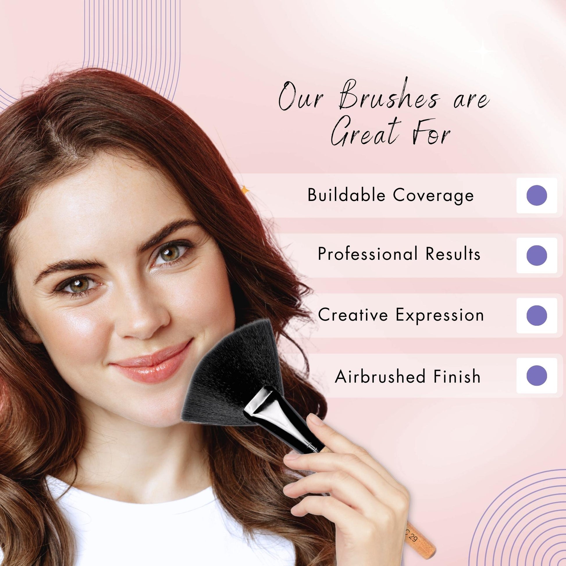 Allure Classic Makeup Brush (Big Fan Brush C-29)