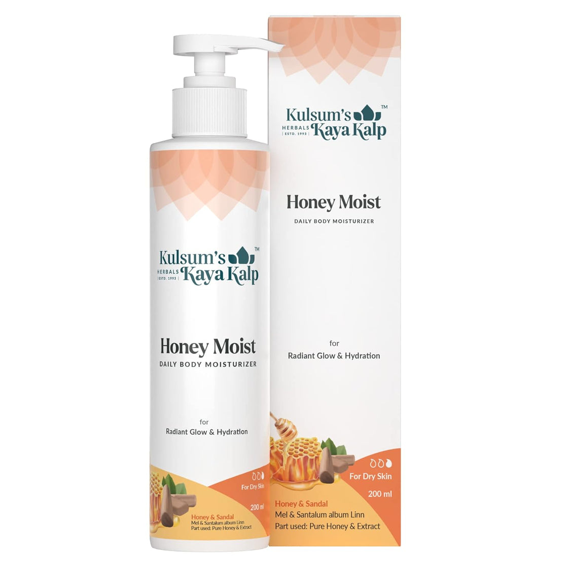 Kulsum's kayakalp Honey Moist Daily Body Moisturizer (200ML)