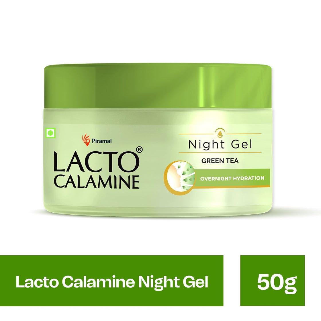 Lacto Calamine With Green Tea Night Gel 50g