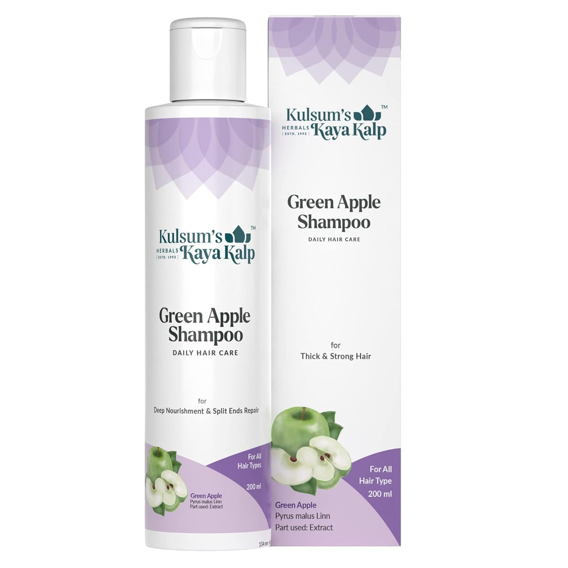 Kulsum's kayakalp Green Apple Shampoo (200ML)