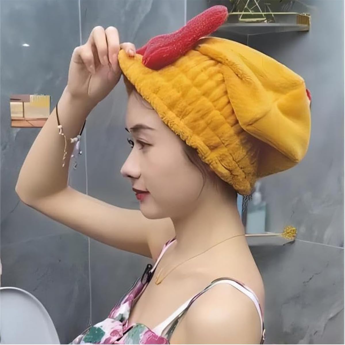 Allure Microfiber Hair Wrap Towel - yellow Hair Turban