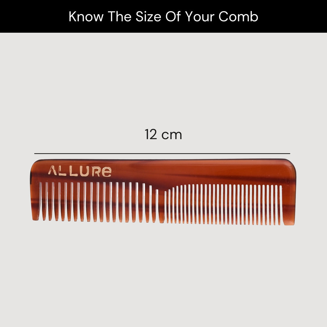 Allure Handcrafted Regular Anti-Static Hair Styling Comb for Frizz Control (HMC_T_18)