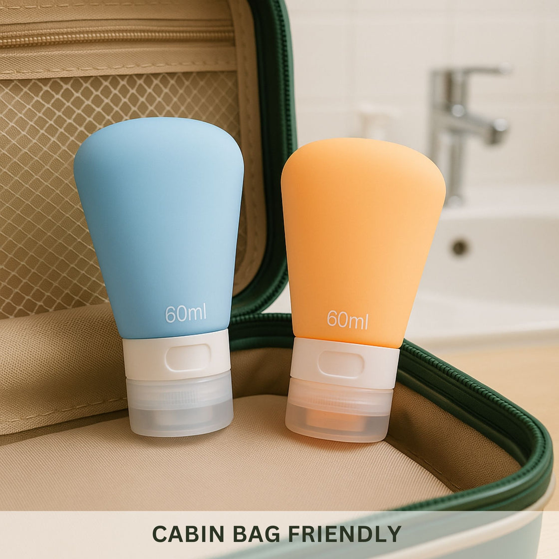 Allure Leak-Proof Silicone Travel Bottle - Pack Of 2