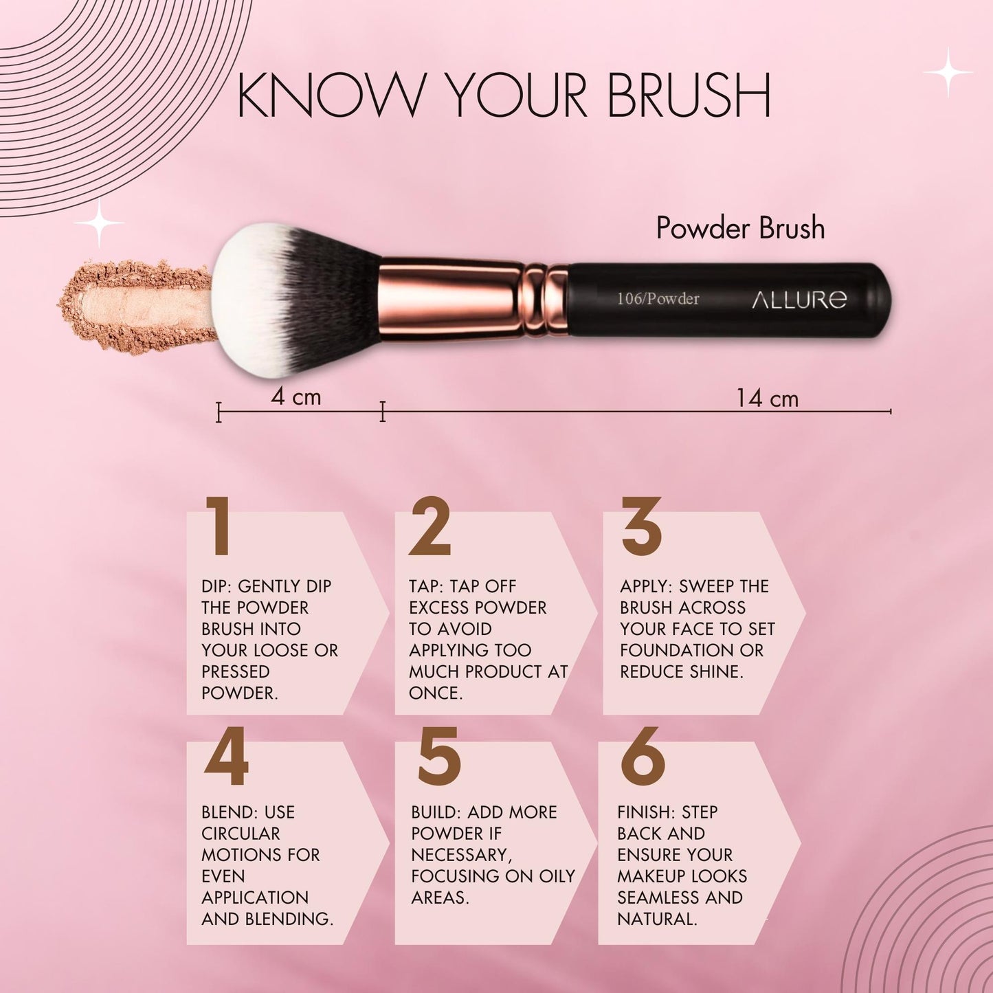 Allure Powder Brush ( ASB106)