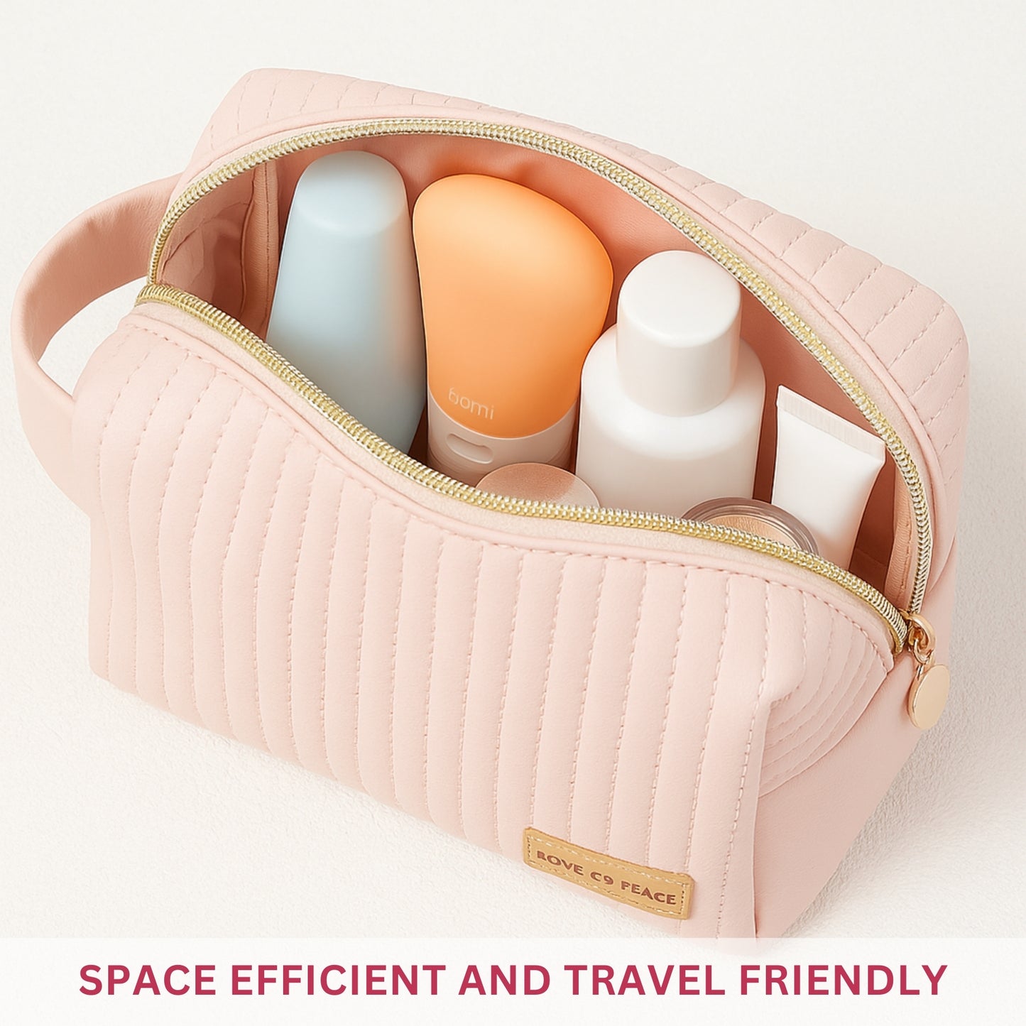 Allure Cosmetic Travel Organizer Pouch - Pink