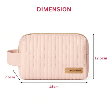 Allure Cosmetic Travel Organizer Pouch - Pink