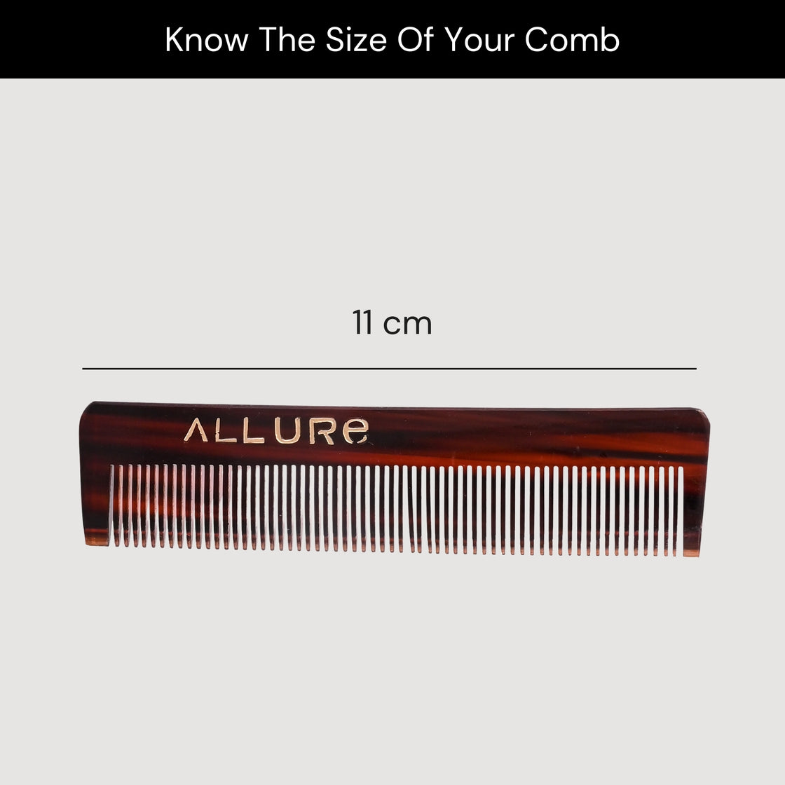 Allure Handcrafted Regular Anti-Static Hair Comb for Smooth & Frizz-Free Styling (HMC_T_19)