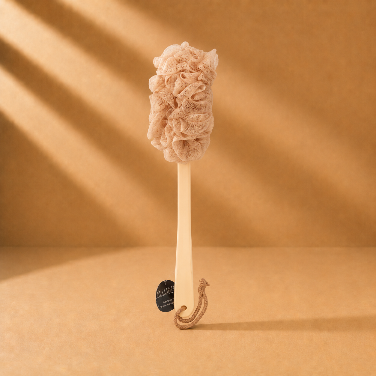Allure Bathing Brush  - Assorted color handle Loofah