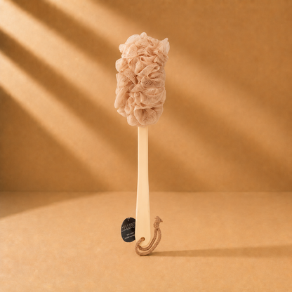 Allure Bathing Brush  - Assorted color handle Loofah