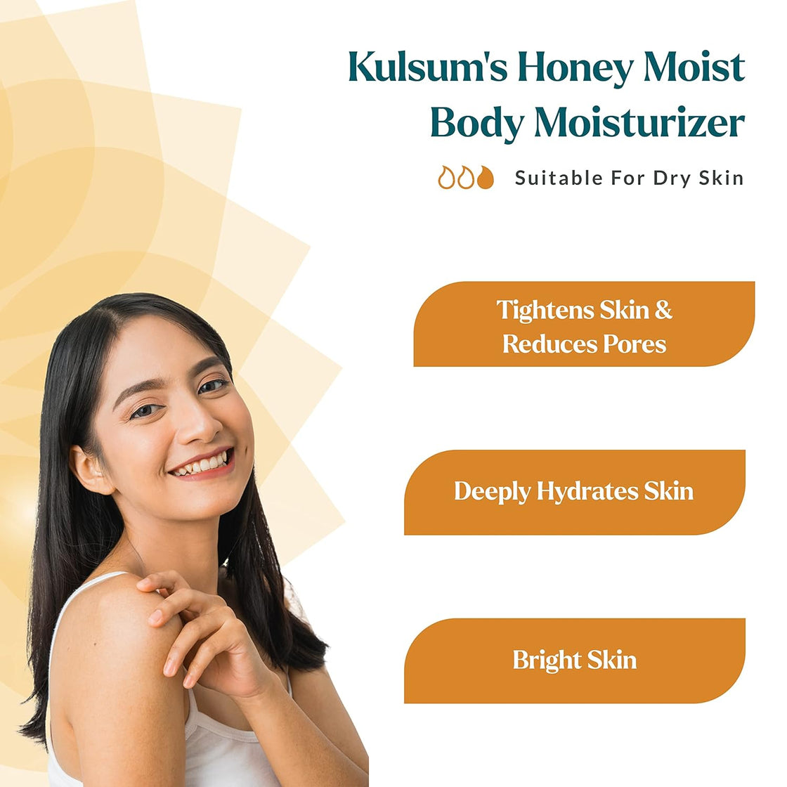 Kulsum's kayakalp Honey Moist Daily Body Moisturizer (200ML)